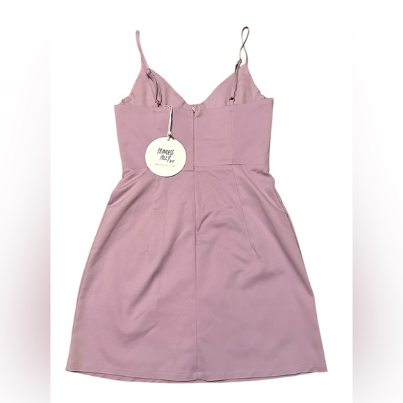 🔆 Princess Polly Novella Mini Dress Lilac - Size 4 - Picture 5 of 5